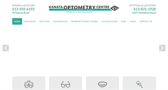 Desktop Screenshot of kanataoptometry.ca
