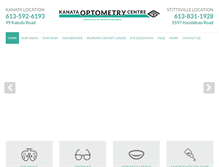 Tablet Screenshot of kanataoptometry.ca